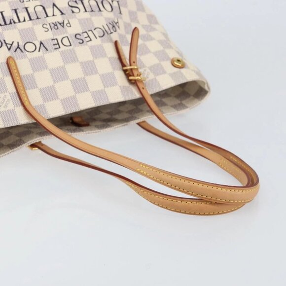 LOUIS VUITTON Damier Azur Cabas PM Tote Bag N41376 LV Auth 148525V - Picture 8 of 16